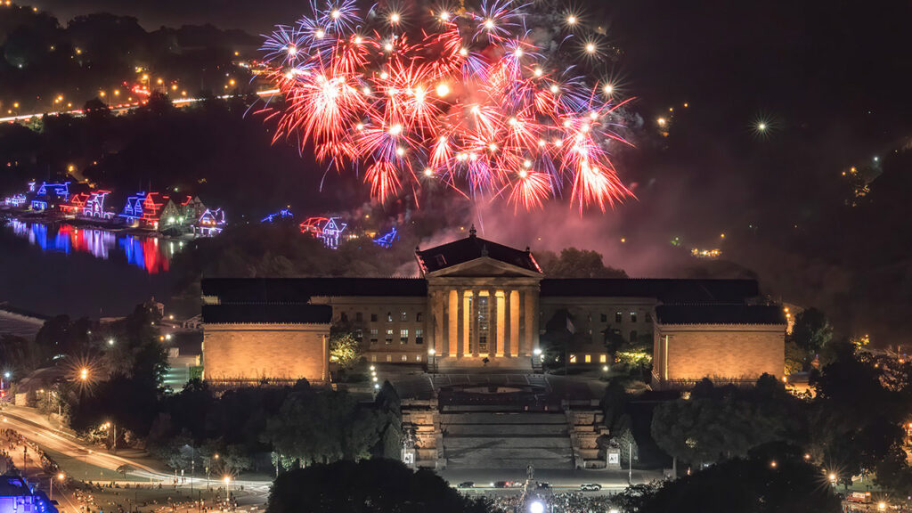 philadelphia fourth of july - fireworks